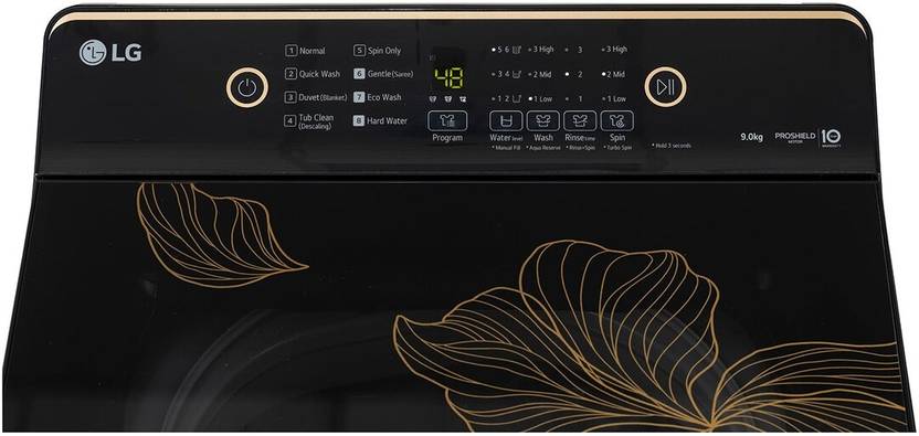 LG 9 kg 5 Star Fully Automatic Top Load Washing Machine (Essential, T90KMOB1Z, ProShield Motor, Onyx Black)-3