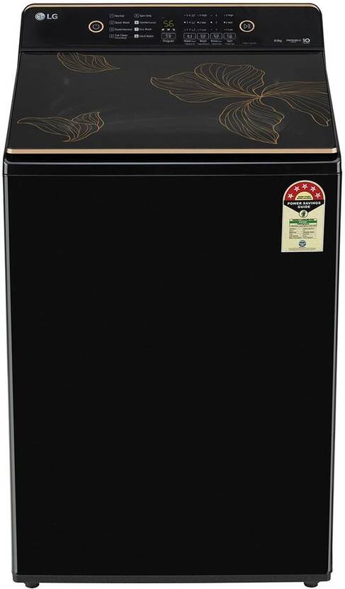 LG 8 kg Fully Automatic Top Load Washing Machine Black (T80KMOB1Z)
