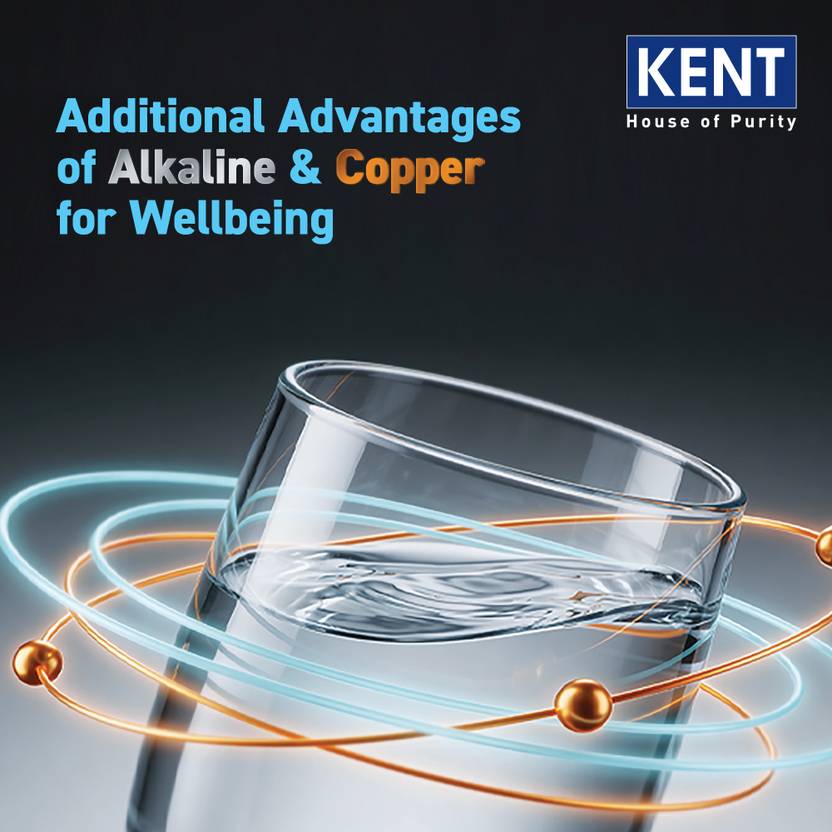 Kent Grand Plus Alkaline + Copper 9 L RO + UV + UF + Copper + Alkaline + TDS Control Water Purifier ISI Marked Auto Flush Feature9L Tank20 LP/Hr-4
