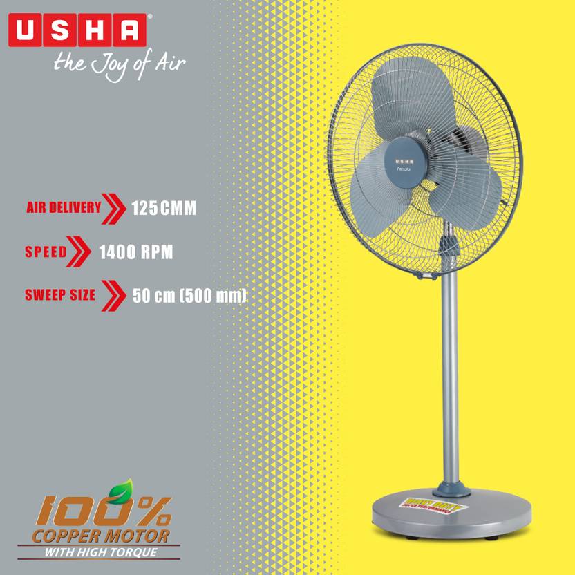 USHA Faratta PX Pedestal Fan-4