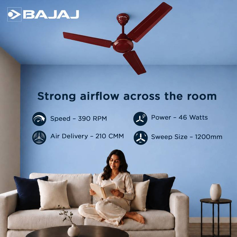 BAJAJ Crest Turbo 1200mm CF Ultra High Speed 1200 mm Ceiling Fan-4