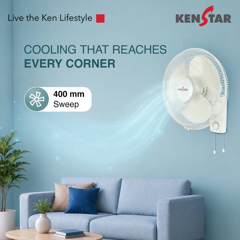 Kenstar BreezeX W High Speed 400 mm Wall Fan-4