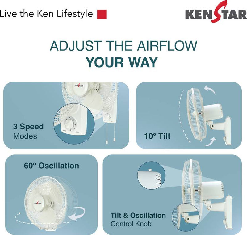 Kenstar BreezeX W High Speed 400 mm Wall Fan-5