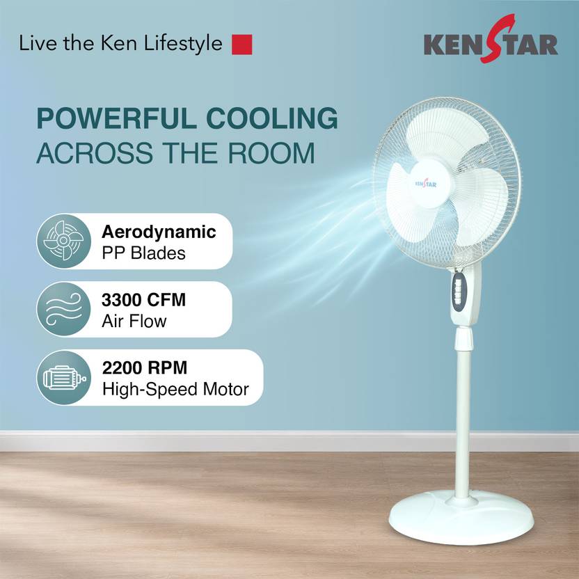 Kenstar BreezeX P 400 mm Pedestal Fan-3