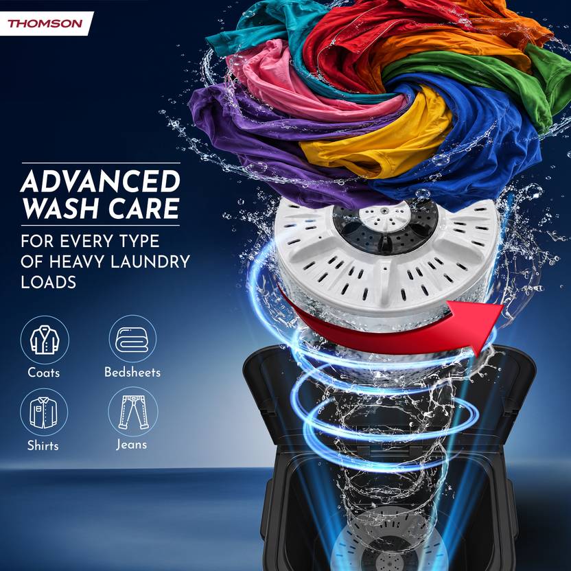Thomson 8 kg Washer only Black (TW8000)-3