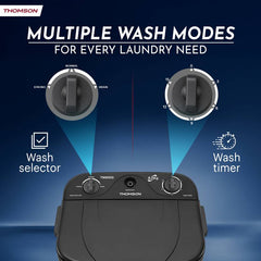 Thomson 8 kg Washer only Black (TW8000)-4