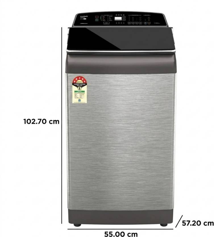 Lloyd 9.5 kg Fully Automatic Front Load Washing Machine with In-built Heater Black (GLWT955N12SS)-4