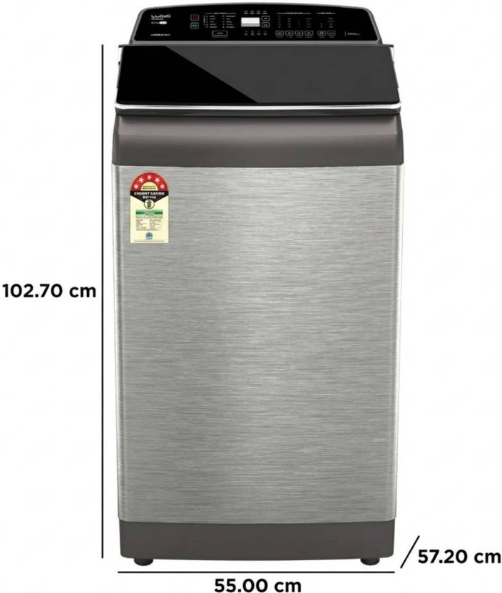 Lloyd 8.5 kg Fully Automatic Front Load Washing Machine with In-built Heater Black (GLWT855N12SS)-4