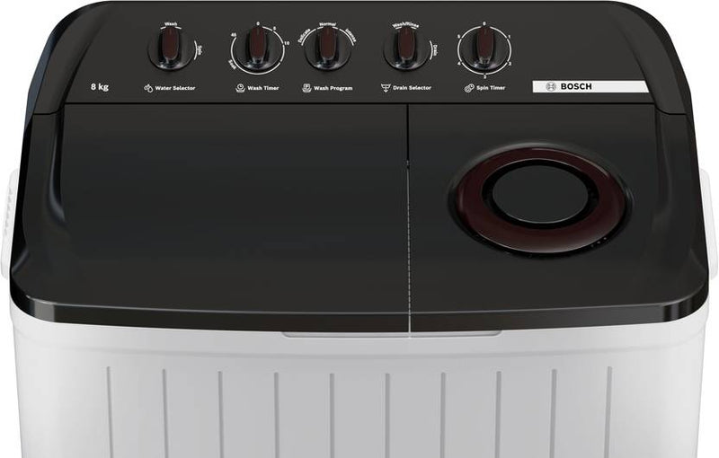Bosch 8 kg Semi Automatic Top Load Washing Machine Maroon (WJP80AU0IN)-2