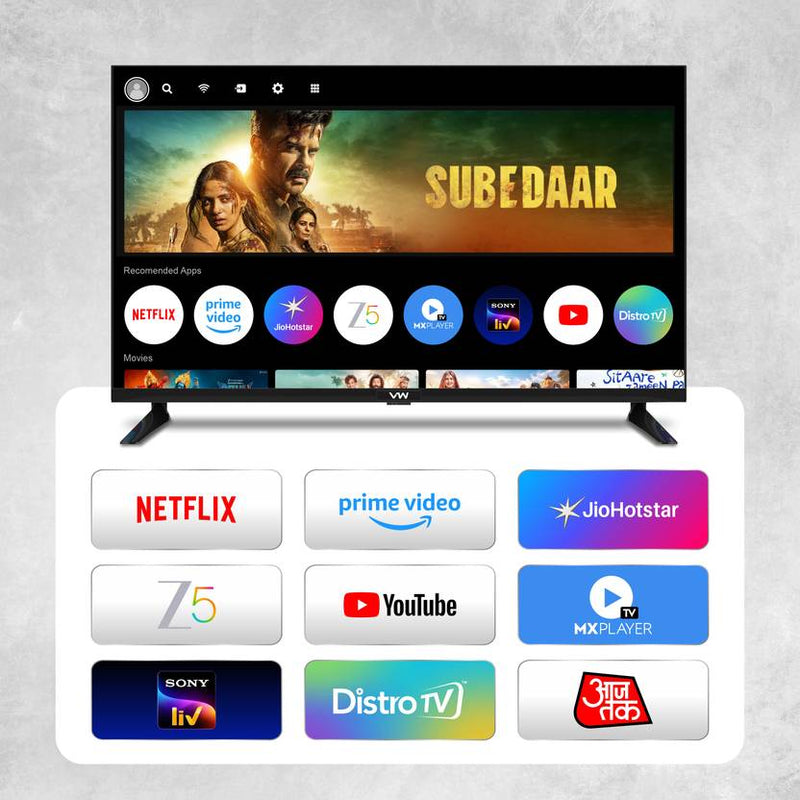 VW 101 cm (40 inch) QLED Full HD Smart Android TV 2026 Edition (VW40AQ3)-3