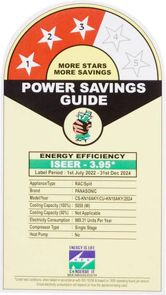 Panasonic 2024 Model 1.5 Ton 3 Star Split Inverter AC (CS/CU-KN18CKY, White)-3