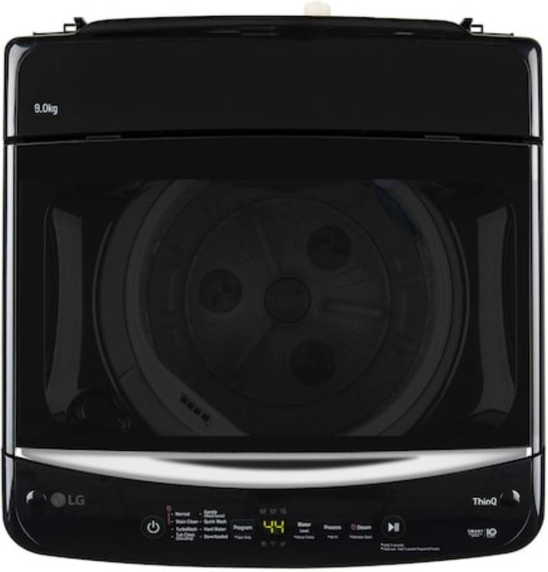 LG 9 kg Fully Automatic Top Load Washing Machine with In-built Heater Black (T90V4OB1S)-2