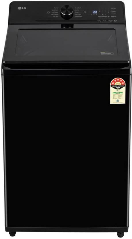 LG 10 kg Fully Automatic Top Load Washing Machine Black (TX310NWO)-1