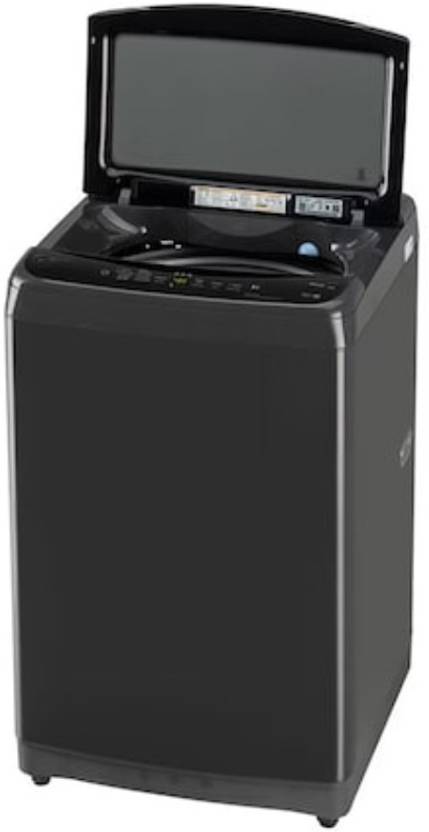 LG 8 kg Fully Automatic Top Load Washing Machine with In-built Heater Black (T80V4MB1S)-4