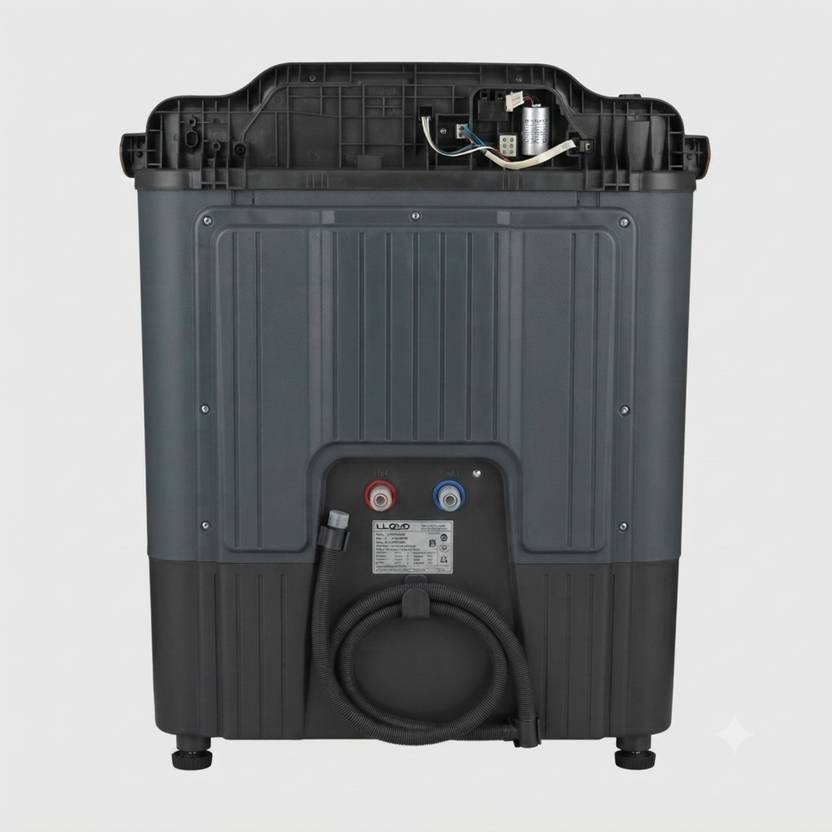 Lloyd 8 kg Semi Automatic Top Load Washing Machine Black, Grey (GLWS805EXAVG)-3