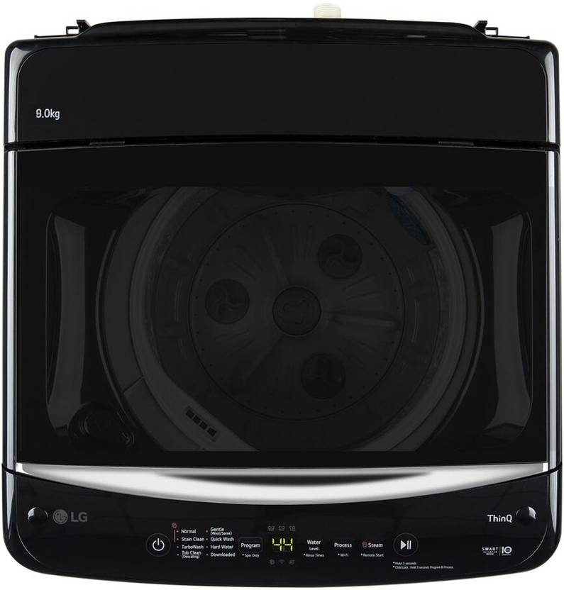 LG 9 kg Fully Automatic Top Load Washing Machine with In-built Heater Black (T90V4OBIS)-2