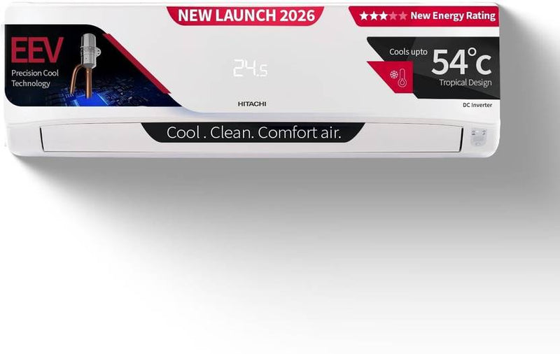 Hitachi 2026 Model 1.5 Ton 3 Star Split Inverter AC (RAS.D318PCD3BT1, White)-1
