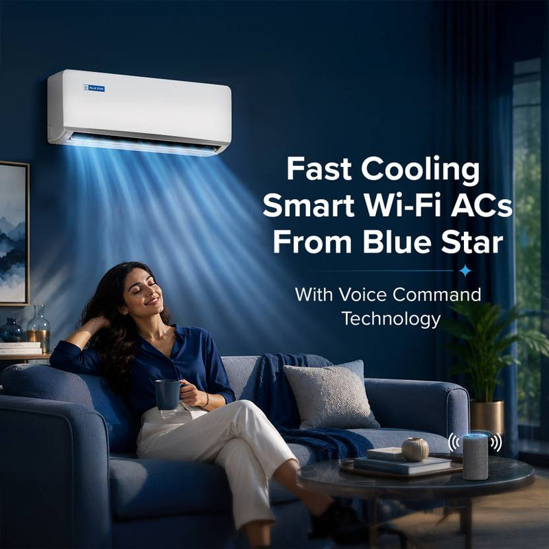 Blue Star 2026 Model 1.5 Ton 5 Star Split Inverter with Wi-fi AC (IA518ZXUS, White)-3