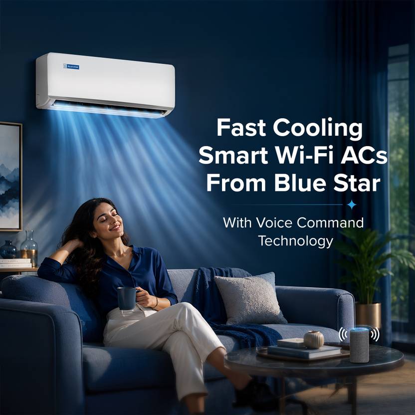 Blue Star 2026 Model 1.5 Ton 5 Star Split Inverter with Wi-fi AC (IA518ZXUS, White)-3