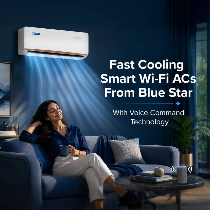 Blue Star 2026 Model 1.5 Ton 4 Star Split Inverter with Wi-fi AC (ID518GNURS, White)-3