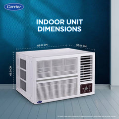 Carrier 2026 Model 1.5 Ton 3 Star Window Inverter Turbo mode for Faster Cooling, Energy Saver Mode, Dry Function for Monsoons, Auto Timer and Dust (CIW19SC3R36F1, White)-4