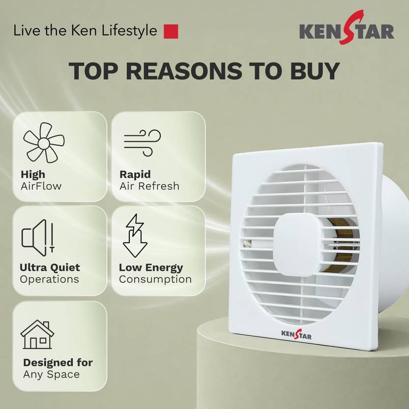 Kenstar AirVent A150 150 mm Exhaust Fan-2