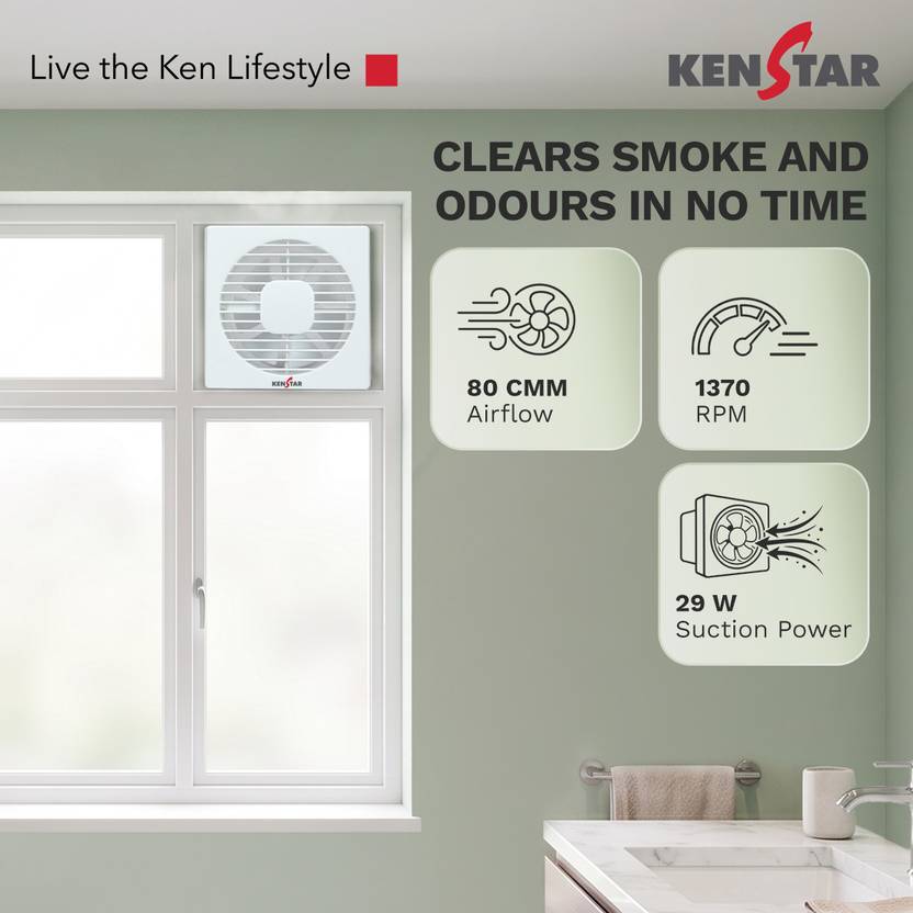 Kenstar AirVent A150 150 mm Exhaust Fan-3