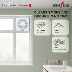 Kenstar AirVent A150 150 mm Exhaust Fan-3