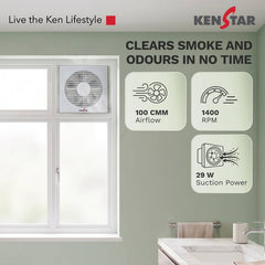 Kenstar AirVent A200 200 mm Exhaust Fan-3