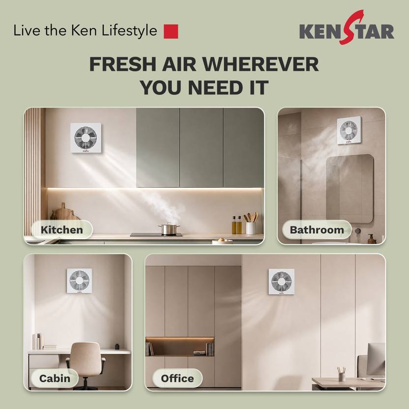 Kenstar AirVent A200 200 mm Exhaust Fan-6