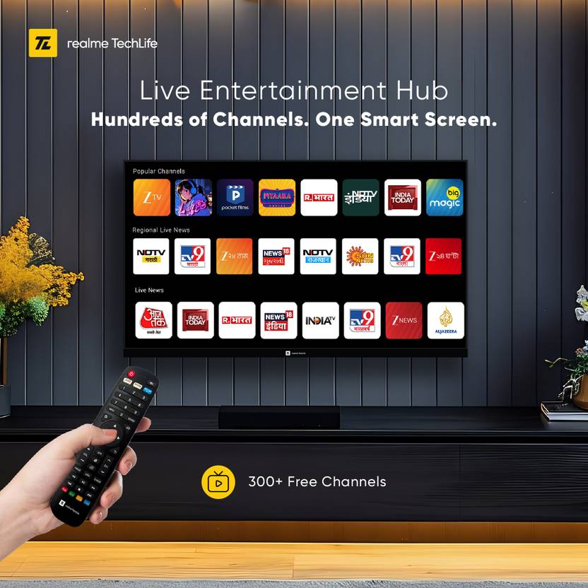 Realme TechLife 80 cm (32 inch) QLED HD Ready Smart Android TV 2025 Edition (32HDSQRAWTQ)-2