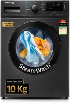 Voltas Beko 10 kg Fully Automatic Front Load Washing Machine with In-built Heater Grey (WFL1014B7JVBKA / AXV)-1