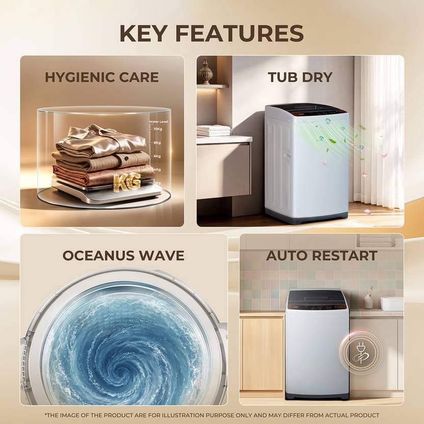 Haier 7 kg Fully Automatic Top Load Washing Machine Silver (HWM70-FEN)-2