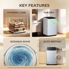 Haier 7 kg Fully Automatic Top Load Washing Machine Silver (HWM70-FEN)-2