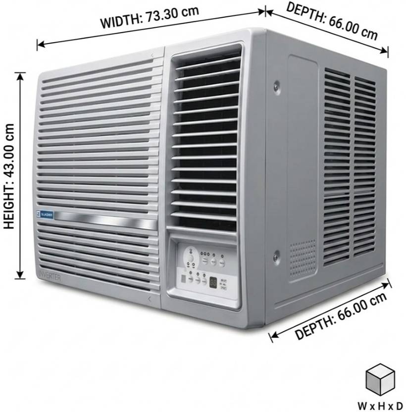Blue Star 2022 Model 1.5 Ton 5 Star Window Fixed Speed AC (WFA318LXU, White)-4