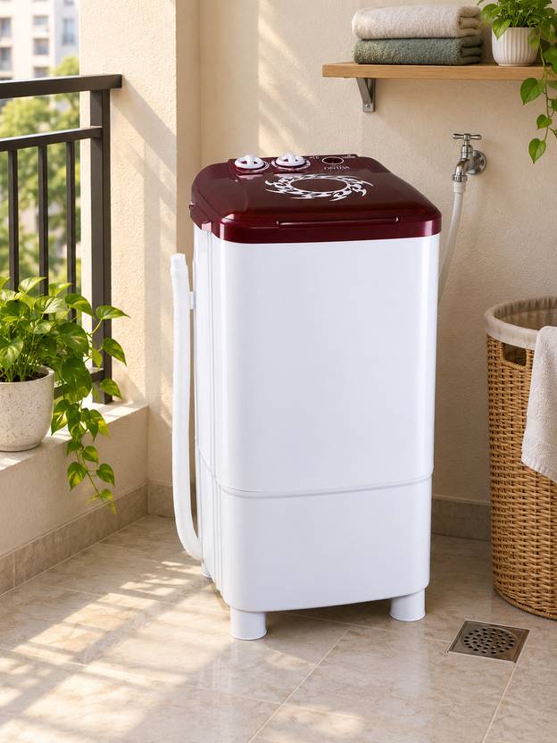 Onida 9 kg Washer only White, Maroon (LILIPUT/W90W)-4