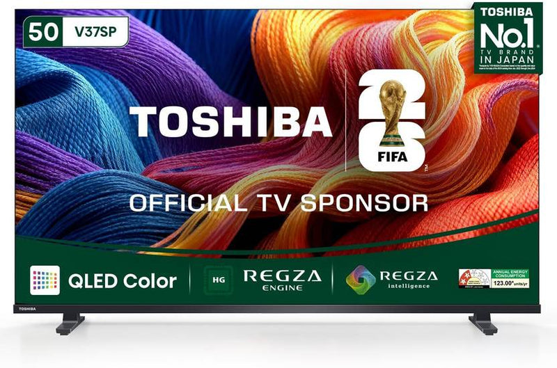 Toshiba V37SP 126 cm (50 inch) QLED Full HD Smart VIDAA TV 2026 Edition with QLED Color, REGZA Engine, REGZA Intelligence+, Game Mode, REGZA (50V37SP)-1
