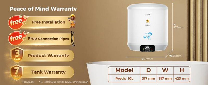 Haier ES10V-PV2(PRE) 10 L Storage Water Geyser-3