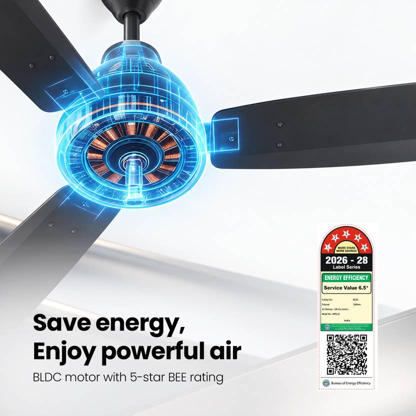 Polycab Wizzy Vibe BLDC Motor 1200 mm Ceiling Fan-4