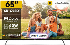 Realme TechLife 164 cm (65 inch) QLED Ultra HD (4K) Smart Google TV (65UHDGQRDDVQ)-1