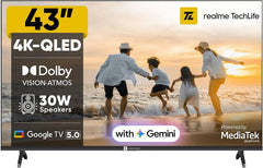 Realme TechLife 109 cm (43 inch) QLED Ultra HD (4K) Smart Google TV 2026 Edition (43UHDGQRVHSQ)-1