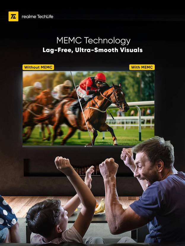 Realme TechLife 108 cm (43 inch) QLED Ultra HD (4K) Smart Google TV 2026 Edition with 5.0 OS, Dolby Audio, and 30 W downfiring speaker (43UHDIQRWSDQ)-4
