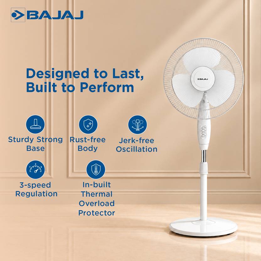BAJAJ Crest Neo 400 mm Pedestal Fan-3