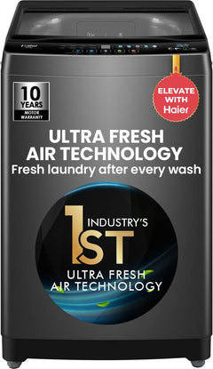 Haier 10.5 kg With Ultra Fresh Air Technology, Oceanus Wave Steel Drum, Balance Clean Pulsator, Custom Wash Cycles with 15 Mins Quick Wash, Magic (ETL105-CAFS8)-1