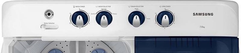 Samsung 7 kg Semi Automatic Top Load Washing Machine White, Blue (WT70C3200LL)-2