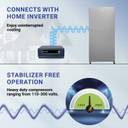Haier 185 L Direct Cool Single Door 2 Star Refrigerator with DEFT TechnologyLarge Vegetable Box (Moon silver, HED-19TMS-N)