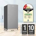 Haier 185 L Direct Cool Single Door 2 Star Refrigerator with DEFT TechnologyLarge Vegetable Box (Moon silver, HED-19TMS-N)