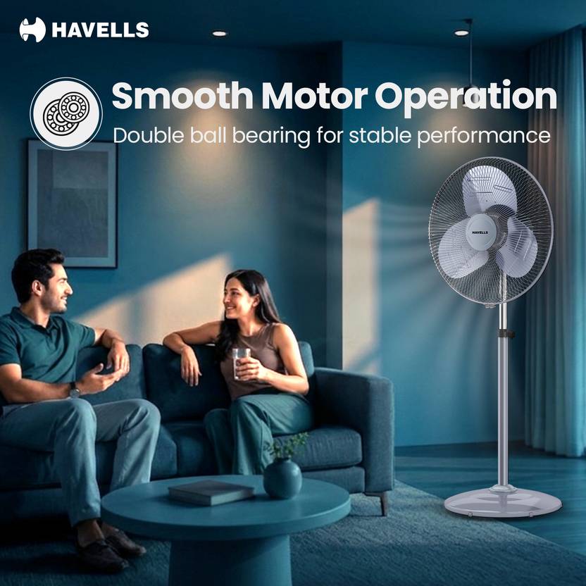 Havells WindStorm Pro Pedestal Fan, 500 mm-4