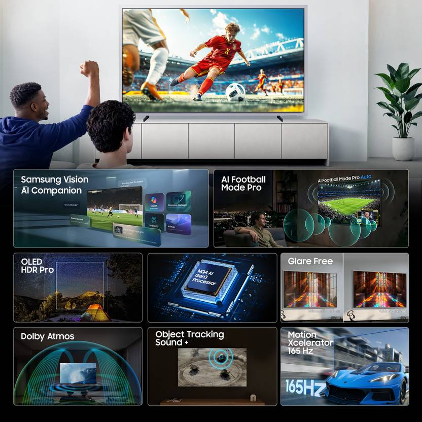 Samsung 209 cm (83 inch) OLED Ultra HD (4K) Smart Tizen TV 2026 Edition (QA83S95HXEXXL)-2