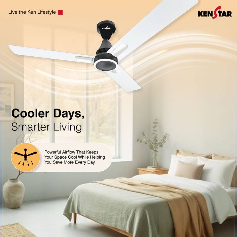 Kenstar Snow breeze Underlight 1200 mm Ceiling Fan-3